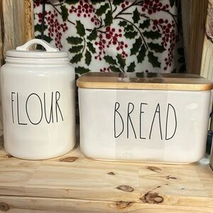 Rae Dunn Flour And Bread Canister